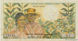 1000 Francs - 200 Ariary MADAGASCAR  1966 P.059a RC+