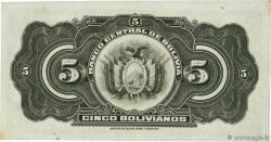 5 Bolivianos BOLIVIA  1928 P.120a SC+