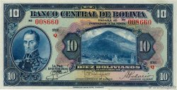 10 Bolivianos BOLIVIEN  1928 P.121a