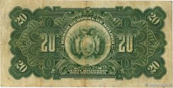 20 Bolivianos BOLIVIEN  1928 P.122a fSS