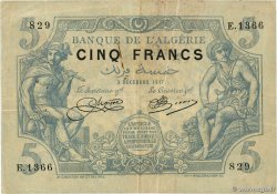 5 Francs ALGÉRIE  1917 P.071b