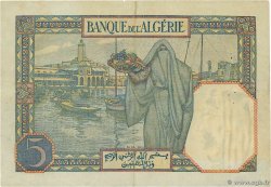 5 Francs ALGERIA  1925 P.077a q.SPL