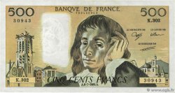 500 Francs PASCAL FRANCIA  1989 F.71.42 BC+