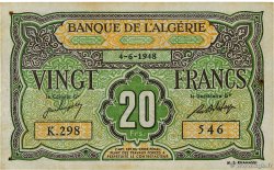 20 Francs ALGERIA  1948 P.103