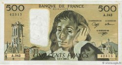 500 Francs PASCAL FRANKREICH  1991 F.71.46