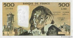 500 Francs PASCAL FRANCE  1992 F.71.49 VF+