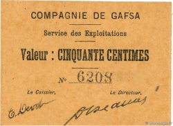 50 Centimes TUNESIEN Gafsa 1916 K.487 fST+