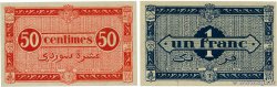 50 Centimes et 1 Franc Lot ALGERIA  1944 P.097 et P.098b UNC-