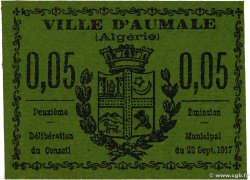 5 Centimes ALGERIA Aumale 1917 JPCV.03