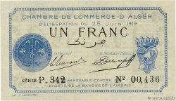 1 Franc ALGÉRIE Alger 1919 JP.137.12