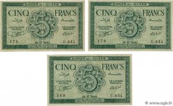 5 Francs Lot ALGÉRIE  1942 P.091 TTB+