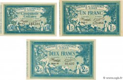 50 Centimes et 1, 2 Francs Lot ALGERIA Oran 1915 JP.141.04, JP.141.08 et JP.141.16