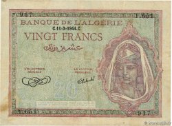 20 Francs ALGÉRIE  1944 P.092a