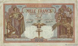 1000 Francs ALGERIA  1939 P.083a