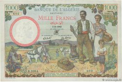 1000 Francs ALGÉRIE  1942 P.086