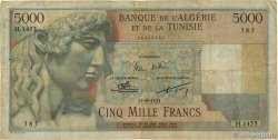 5000 Francs ALGÉRIE  1955 P.109b B