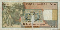 50 Nouveaux Francs ALGERIA  1959 P.120a VG