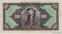 5000 Korun Spécimen CZECHOSLOVAKIA  1920 P.019s UNC-