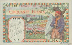 50 Francs ARGELIA  1938 P.084