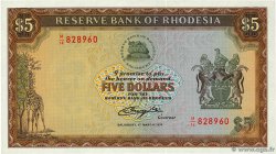 5 Dollars RHODESIA  1976 P.36a