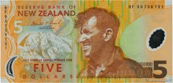 5 Dollars NEW ZEALAND  1999 P.185a UNC