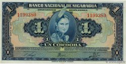 1 Cordoba NICARAGUA  1941 P.090a SC+