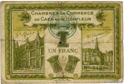 1 Franc FRANCE Regionalismus und verschiedenen Caen et Honfleur 1918 JP.034.14