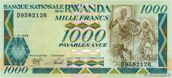 1000 Francs RWANDA  1988 P.21a NEUF