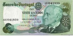 20 Escudos PORTUGAL  1978 P.176b NEUF