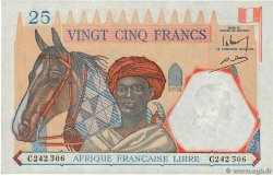25 Francs type 1941 AFRIQUE ÉQUATORIALE FRANÇAISE Brazzaville 1943 A.115b NEUF