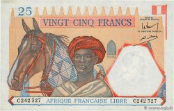 25 Francs FRENCH EQUATORIAL AFRICA Brazzaville 1941 P.07a UNC-