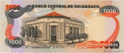 5000 Cordobas NICARAGUA  1987 P.146 NEUF