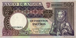 500 Escudos ANGOLA  1973 P.107 SS