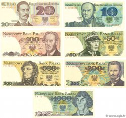 10 à 1000 Zlotych Lot POLEN  1978 P.142 ST