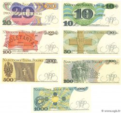 10 à 1000 Zlotych Lot POLEN  1978 P.142 ST