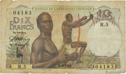 10 Francs AFRIQUE OCCIDENTALE FRANÇAISE (1895-1958)  1946 P.37 TB