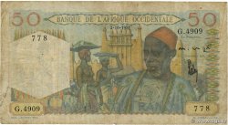 50 Francs FRENCH WEST AFRICA  1951 P.39 B