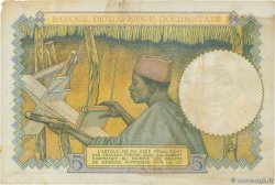 5 Francs AFRIQUE OCCIDENTALE FRANÇAISE (1895-1958)  1943 P.26 TTB