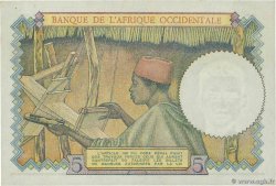 5 Francs FRENCH WEST AFRICA  1942 P.25 EBC+