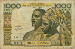 1000 Francs STATI AMERICANI AFRICANI  1977 P.703KI MB