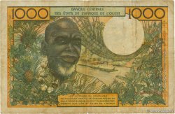 1000 Francs WEST AFRICAN STATES  1977 P.703KI F