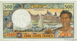 500 Francs TAHITI  1985 P.25d VF