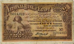 50 Piastres ÉGYPTE  1916 P.011a B+