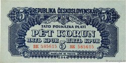 5 Korun TCHÉCOSLOVAQUIE  1944 P.046b SPL