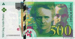 500 Francs PIERRE ET MARIE CURIE Petit numéro FRANCIA  1994 F.76.01A q.FDC