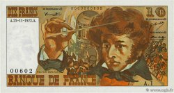 10 Francs BERLIOZ Petit numéro FRANCE  1972 F.63.01A1 pr.NEUF