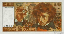 10 Francs BERLIOZ Petit numéro FRANCE  1972 F.63.01A1 UNC-