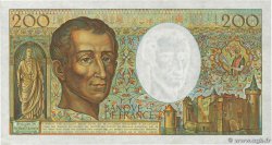 200 Francs MONTESQUIEU FRANKREICH  1981 F.70.01 VZ