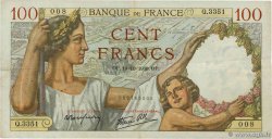 100 Francs SULLY FRANKREICH  1939 F.26.11 fSS