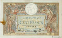 100 Francs LUC OLIVIER MERSON type modifié FRANCE  1937 F.25.07 VF